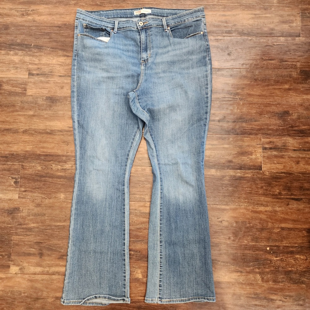 Signature Levi Strauss Jeans Womens 18M Mid-Rise Bootcut Blue Denim Medium Wash